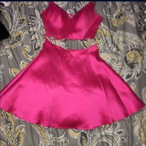 2 piece formal dress